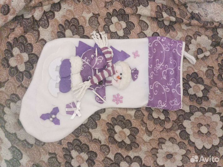 Новогодний носок доя подарков