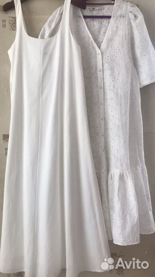 Платье женское белое Zara/Зара 46 48 новое
