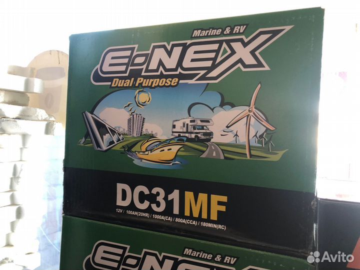 Аккумулятор 100 ач E-NEX лодочный