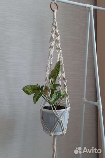 Подвес для цветов макраме