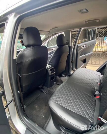 Авточехлы экокожа Ромб на Nissan Note от Автопилот