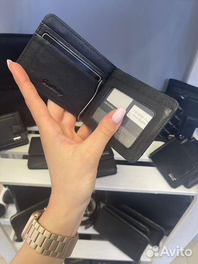 Зажим для денег, натуральная кожа