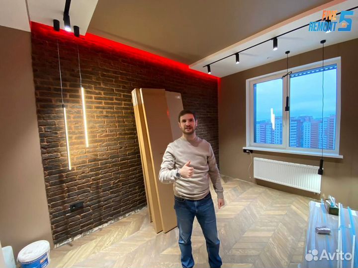 Ремонт квартир под ключ + дизайн интерьера