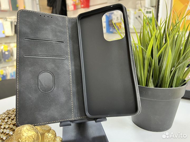 Чехол книжка Samsung A33 бархат черный