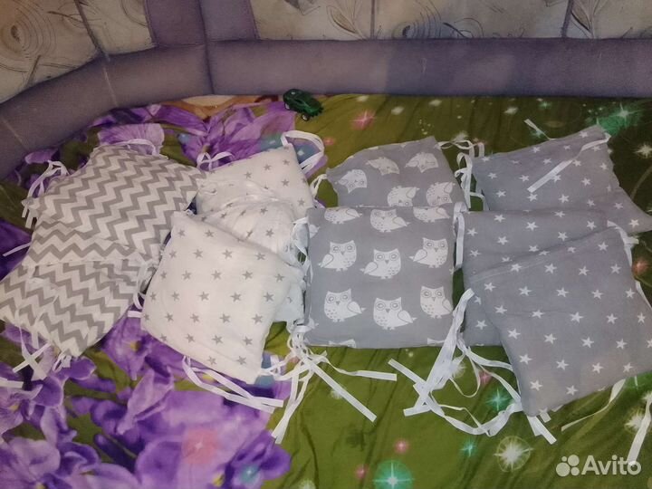 Бортики в детскую кроватку