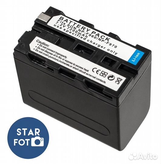 Аккумулятор 6600mAh аналог Sony NP-F970