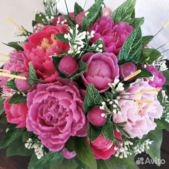 Букет цветов из мыла