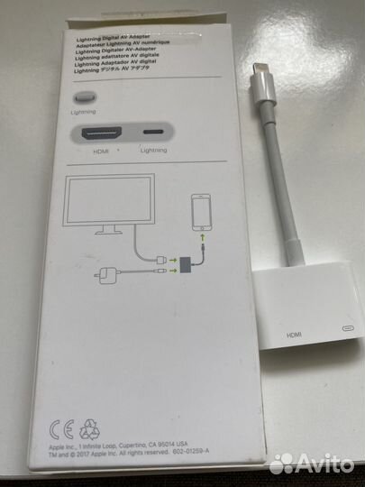 Переходник Apple lightning to Digital AV.Новый