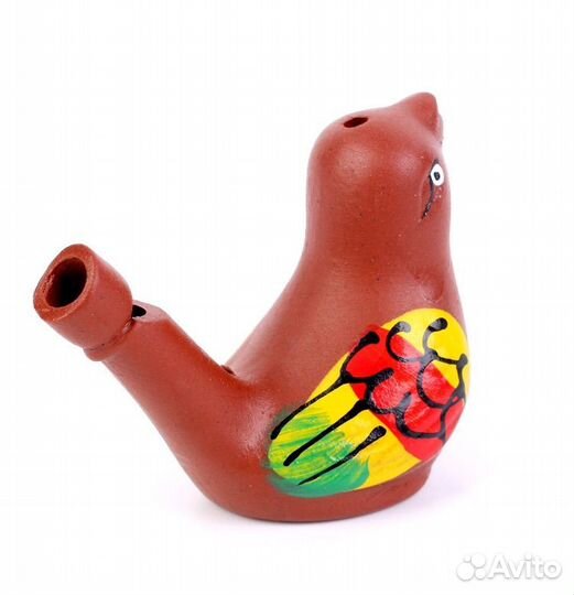 Свистулька керамическая Птичка с крылышками