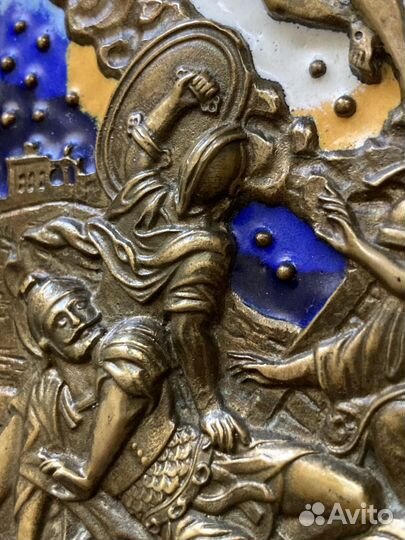 Икона воскресение христово. Эмали