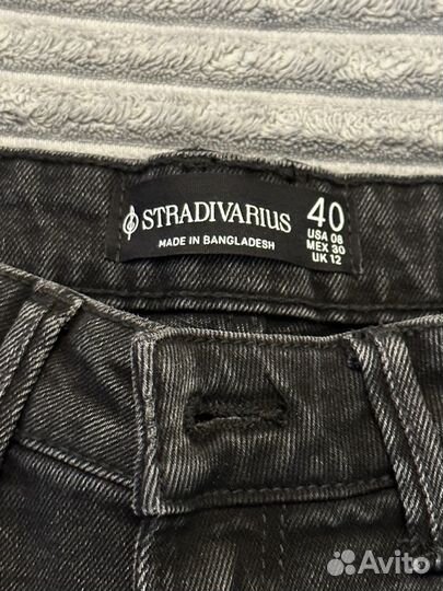 Джинсы stradivarius mom slim 40