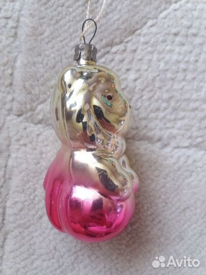 Редкие, дутые, стекляные ёлочные игрушки СССР