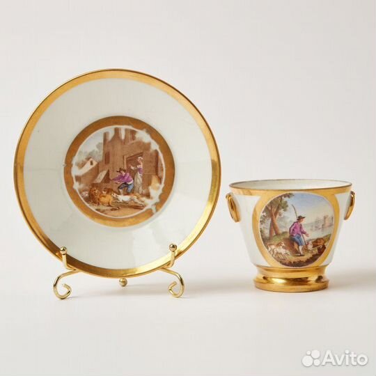 Чашка с блюдцем Stone Coquerel et Legros, Paris