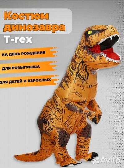 Надувной костюм динозавра / лягушки аренда