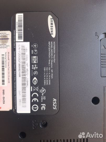 Ноутбук samsung r525
