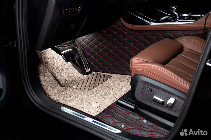 3D Коврики Mercedes Салон Багажник из Экокожи