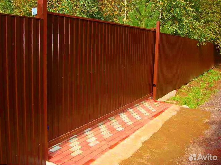 Забор из профнастила