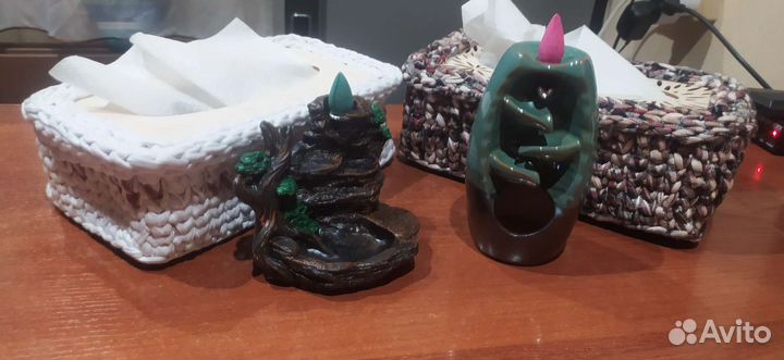 Подставка для благовоний. Стелющийся дым, водопад