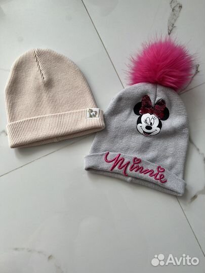 Шапка осень весна для девочки 46 48