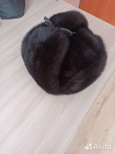 Норковая шапка мужская ушанка