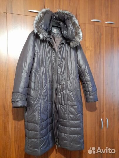 Пуховик женский длинный