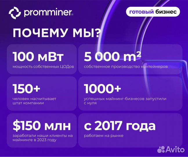 Продам готовый бизнес майнинг доход 85% годовых