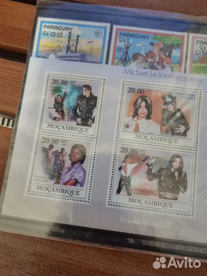 Эксклюзивные марки с Майклом Джексоном Мозамбик