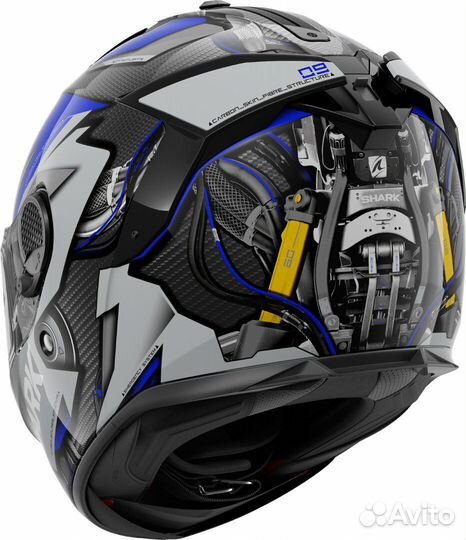 Мотошлем shark spartan GT carbon urikan XL