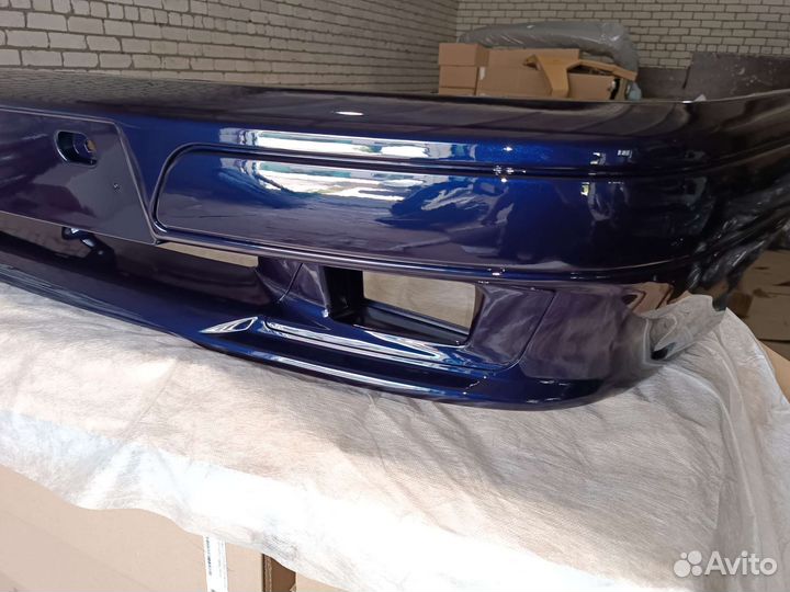 Бампер передний ваз 2114 - 2115 спорт темно синий