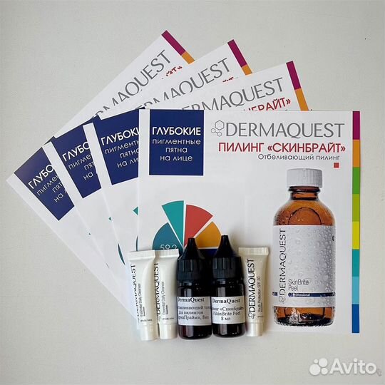 Пилинг скинбрайт dermaquest - набор на 4 процедуры