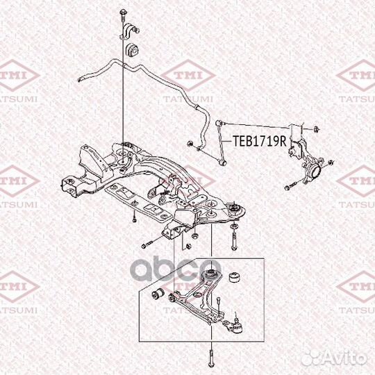 Тяга стабилизатора передняя R chevrolet Lacetti