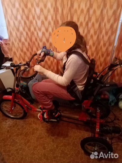 Велосипед Ангел соло 3 м, с электроприводом