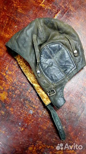 Шлем летный натуральная кожа
