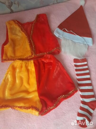 Новогодний костюм гнома (3-5 лет)