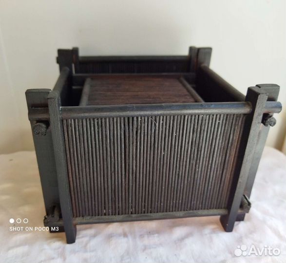 Набор бирдекелей (подставок) для бокалов. Бамбук