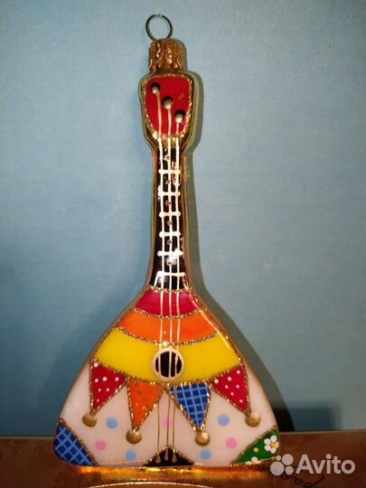 Елочные игрушки Ариель Балалайка лоскутки