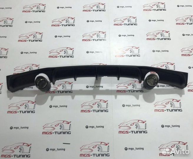 Диффузор BMW F30 M-Performance 1x1 + Akrapovic Mat