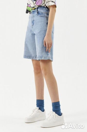 Шорты джинсовые бермуды женские