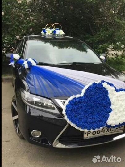 Свадебные украшения для автомобиля