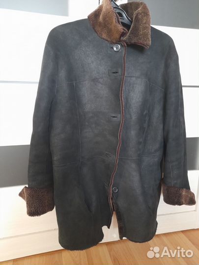 Двусторонняя дубленка куртка овчина женская М