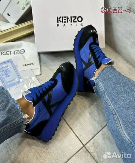 Кроссовки женские kenzo синие,черные