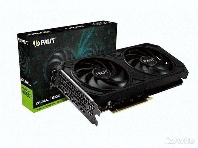 Видеокарта Palit RTX 4060 Ti dual NEW 2