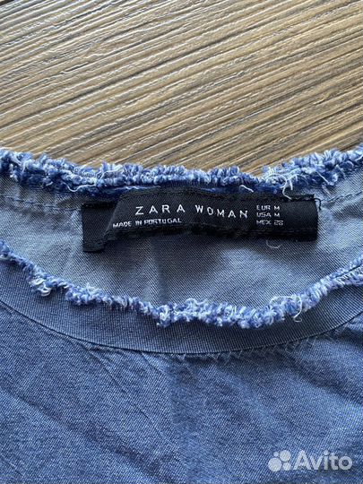 Джинсовое платье zara, 44-46
