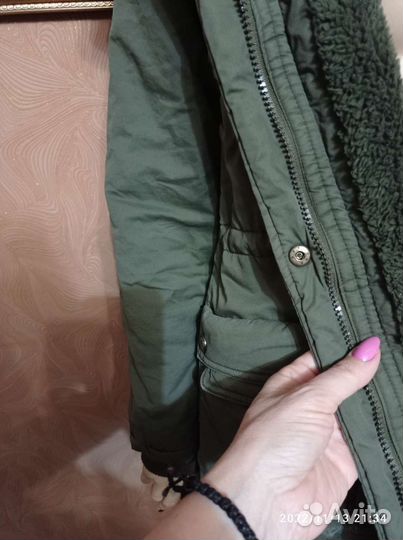 Парка утепленная зима