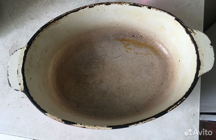 Гусятница чугунная, валик для разделки мяса СССР