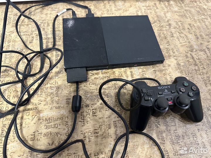 Sony playstation 2 PS2 slim + руль