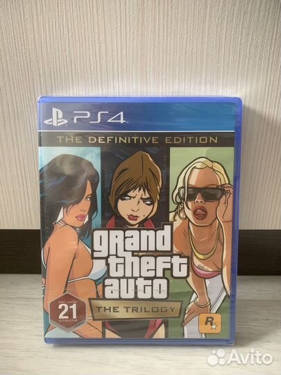 GTA Trilogy PS4-PS5 диск в пленке