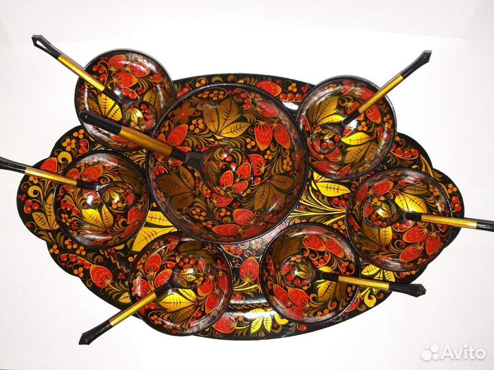 Деревянная посуда хохлома