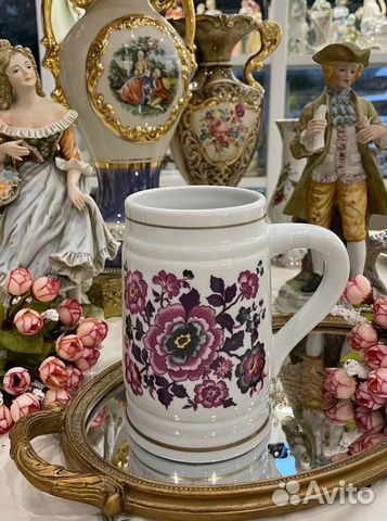 Дамская пивная кружка. Германия. Фарфор