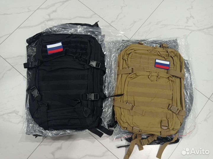 Тактический рюкзак 50 литров Хаки/чёрный
